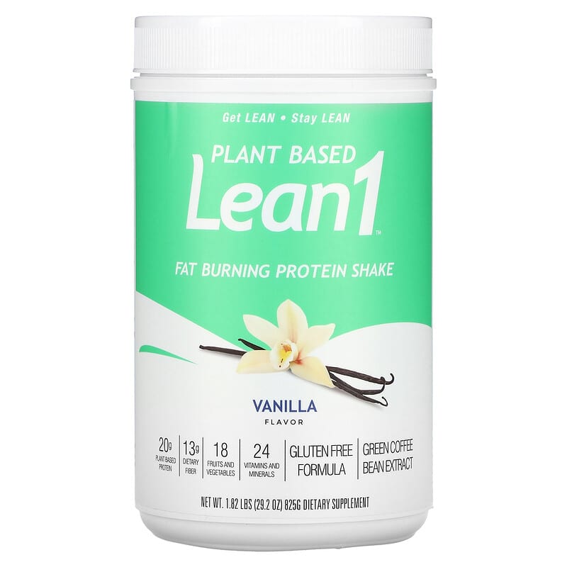 Lean1 Plant Based Fat Burning Protein Shake Vanilla 1.82 lbs (825 g) 1 Lean1 Plant Based Fat Burning Protein Shake Vanilla 1.82 lbs (825 g) 810033013034