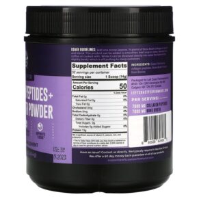 Left Coast Performance Collagen Peptides + Bone Broth Powder 16 oz (454 g) 850028626085