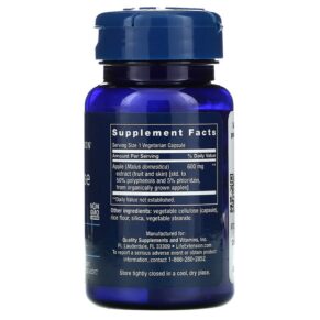 Life Extension AppleWise 600 mg 30 Vegetarian Capsules 737870162506