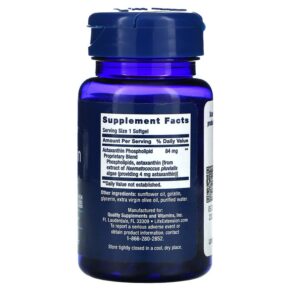 Life Extension Astaxanthin with Phospholipids 4 mg 30 Softgels 737870192336
