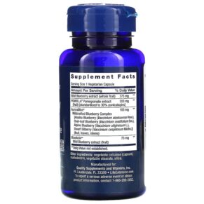 Life Extension Blueberry Extract and Pomegranate 60 Vegetarian Capsules 737870143864