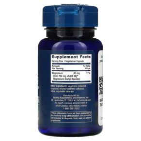 Life Extension Calm-Mag Magnesium Acetyl Taurinate 30 Vegetarian Capsules 737870243434