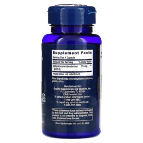 Life Extension DHEA 25 mg 100 Capsules 737870335108