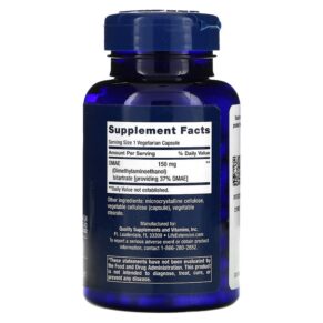 Life Extension DMAE Bitartrate 150 mg 200 Vegetarian Capsules 737870154020