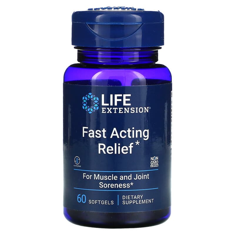 Life Extension Fast Acting Relief 60 Softgels 1 Life Extension Fast Acting Relief 60 viên 737870243069