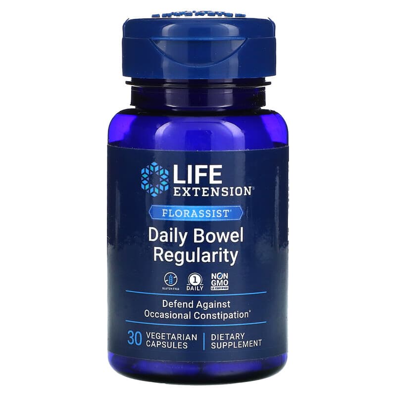 Life Extension Florassist Daily Bowel Regularity 30 Vegetarian Capsules 1 Life Extension Florassist Daily Bowel Regularity 30 viên 737870242130