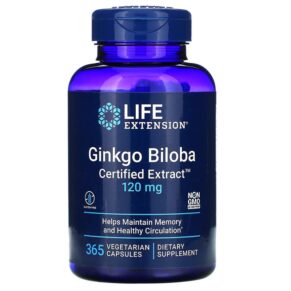 Life Extension Ginkgo Biloba Certified Extract 120 mg 365 viên 737870165835