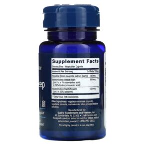 Life Extension Herbal Sleep PM 30 Vegetarian Capsules 737870230830