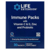 Life Extension Immune Packs + Vitamin C & D Zinc & Probiotic 30 gói 737870242536