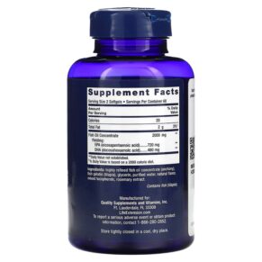 Life Extension Mega EPA/DHA 120 Softgels 737870193715