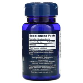 Life Extension Melatonin 3 mg 60 Vegetarian Lozenges 737870332060