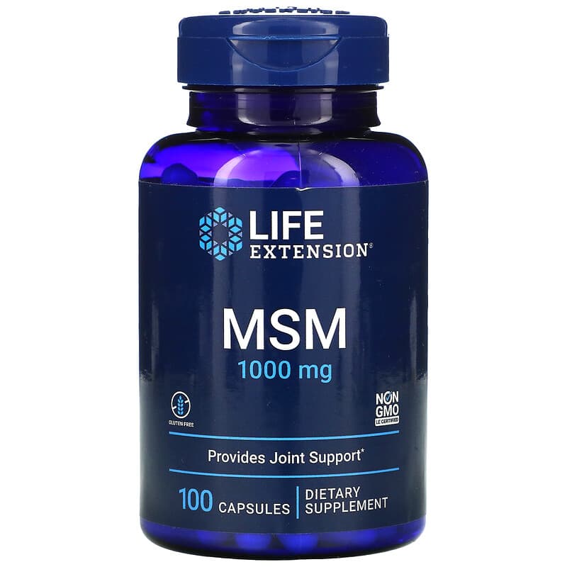 Life Extension MSM 1.000 mg 100 Capsules 1 Life Extension MSM 1.000 mg 100 viên 737870451105