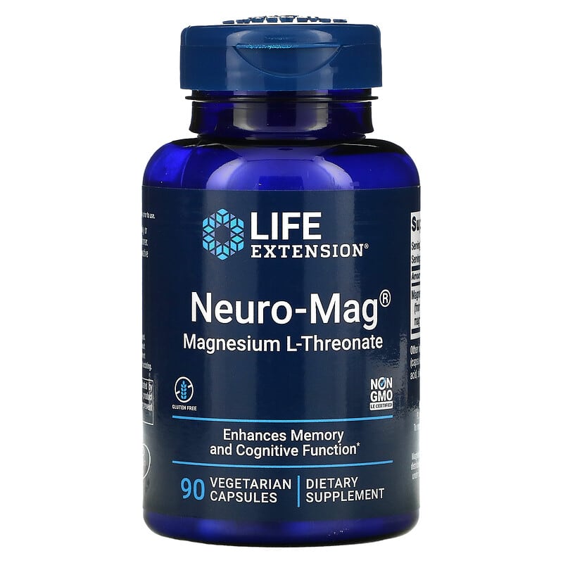 Life Extension Neuro-Mag Magnesium L-Threonate 90 Vegetarian Capsules 1 Life Extension Neuro-Mag Magnesium L-Threonate 90 viên 737870160397