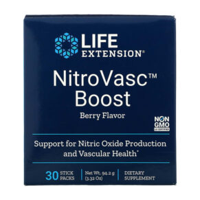 Life Extension NitroVasc Boost Berry Flavor 30 Stick Packs 737870232001