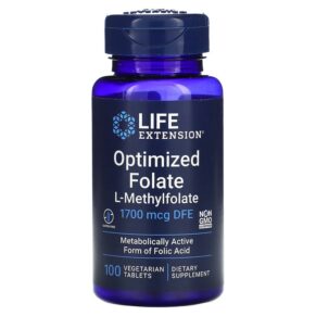 Life Extension Optimized Folate 1.700 mcg DFE 100 viên 737870193913