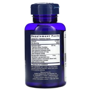 Life Extension Optimized Resveratrol Elite 60 Vegetarian Capsules 737870223061