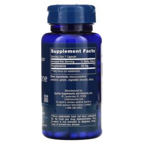 Life Extension Pregnenolone 50 mg 100 Capsules 737870302100