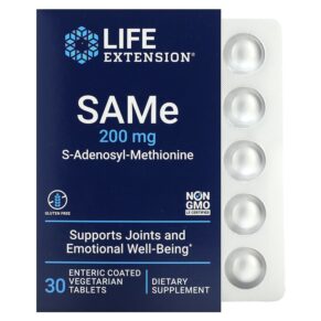 Life Extension SAMe S-Adenosyl-Methionine 200 mg 30 viên 737870217534