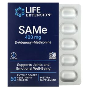 Life Extension SAMe S-Adenosyl-Methionine 400 mg 60 viên 737870217466