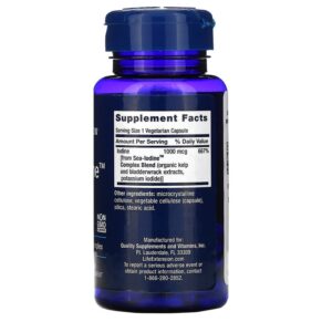 Life Extension Sea-Iodine 1.000 mcg 60 Vegetarian Capsules 737870174066