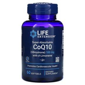 Life Extension Super-Absorbable CoQ10 (Ubiquinone) + d-Limonene 100 mg 60 viên 737870195160