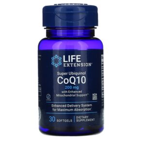 Life Extension Super Ubiquinol CoQ10 + Enhanced Mitochondrial Support 200 mg 30 viên 737870143123