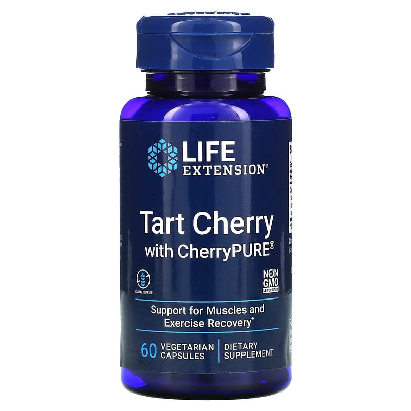 Life Extension Tart Cherry with CherryPURE 60 Vegetarian Capsules 1 Life Extension Tart Cherry + CherryPURE 60 viên 737870202363