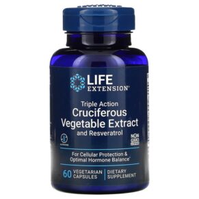 Life Extension Triple Action Cruciferous Vegetable Extract + Resveratrol 60 viên 737870146964