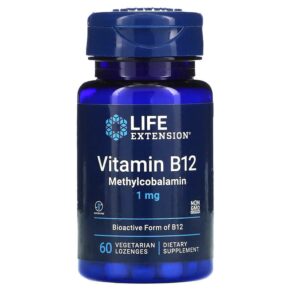 Life Extension Vitamin B12 Methylcobalamin 1 mg 60 viên 737870153665