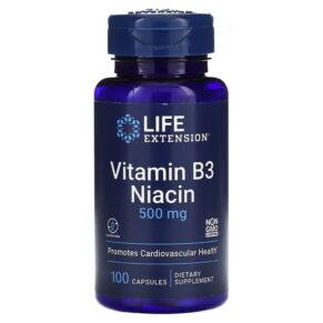 Life Extension Vitamin B3 Niacin 500 mg 100 viên 737870372103