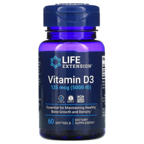 Life Extension Vitamin D3 125 mcg (5.000 IU) 60 viên 737870171362