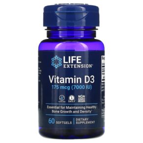Life Extension Vitamin D3 175 mcg (7.000 IU) 60 viên 737870171867