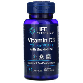 Life Extension Vitamin D3 + Sea-Iodine 125 mcg (5.000 IU) 60 viên 737870175865