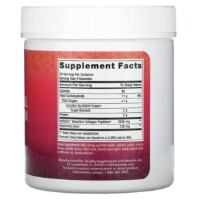 Life Extension Youthful Collagen Cherry 80 Gummies 737870230403