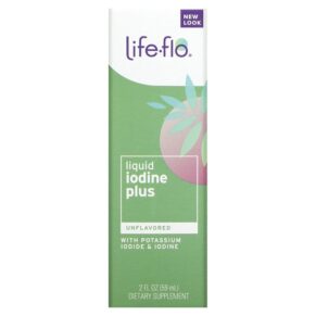 Life-flo Liquid Iodine Plus + Potassium Iodide & Iodine Unflavored 2 fl oz (59 ml) 645951915470