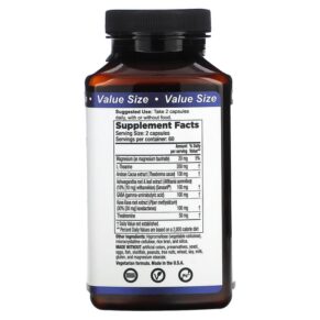 LifeSeasons Anxie-T Stress Support 120 Vegetarian Capsules 853760002506