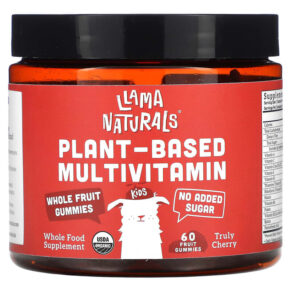 Llama Naturals Plant-Based Multivitamin Whole Fruit Truly Cherry 60 Fruit viên 860001318647