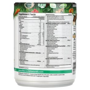 Macrolife Naturals Macro Greens Superfood 30 oz (850 g) 3 Macrolife Naturals Macro Greens Superfood 30 oz (850 g) 054139908010