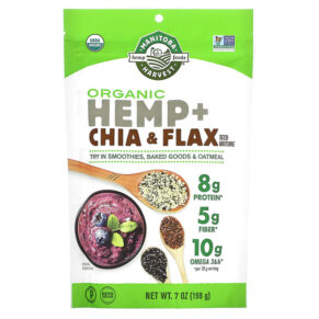 Manitoba Harvest Organic Hemp + Chia & Flax Seed Mixture 7 oz (198 g) 697658201578
