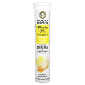 Manuka Doctor Manuka Plus Effervescents Joints Lemon 20 Effervescent viên 810057720802