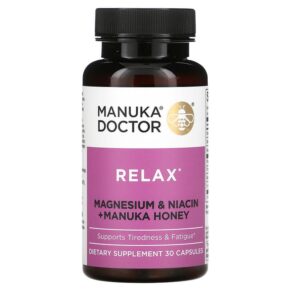 Manuka Doctor Relax Magnesium & Niacin + Manuka Honey 30 viên 810057720444