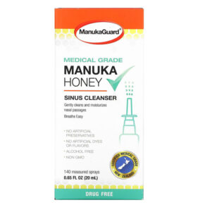 ManukaGuard Medical Grade Manuka Honey Sinus Cleanser 0.65 fl oz (20 ml) 858631002562