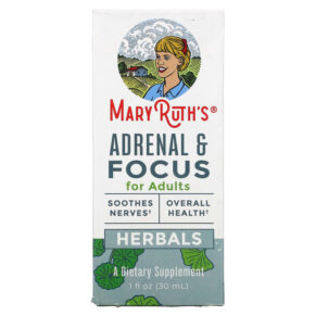 MaryRuth Organics Herbals Adrenal & Focus cho người lớn 1 fl oz (30 ml) 856645008471