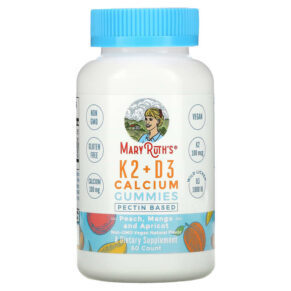 MaryRuth Organics K2 + D3 Calcium Peach Mango & Apricot 60 viên 856645008051