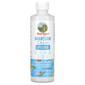 MaryRuth Organics Magnesium Calm Liposomal Almond Vanilla 15.22 fl oz (450 ml) 850018471886