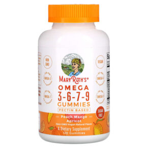 MaryRuth Organics Omega 3-6-7-9 Peach Mango Apricot Sugar Free 120 viên 856645008068