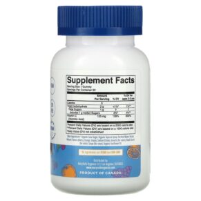 MaryRuth Organics Vitamin C Gummies Cherry Orange and Grape 125 mg 60 Gummies 861365000490