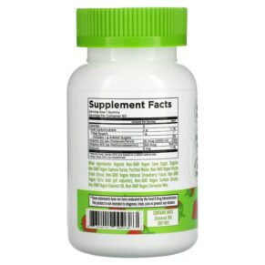 MaryRuth Organics Vitamin D3 + B12 Gummies Pectin Based Strawberry 60 Gummies 861212000383