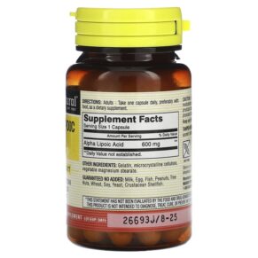 Mason Natural Alpha-Lipoic Acid 600 mg 30 Capsules 311845172280