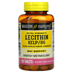 Mason Natural Extra Strength Lecithin Kelp/B6 Plus Apple Cider Vinegar 100 viên 311845082213